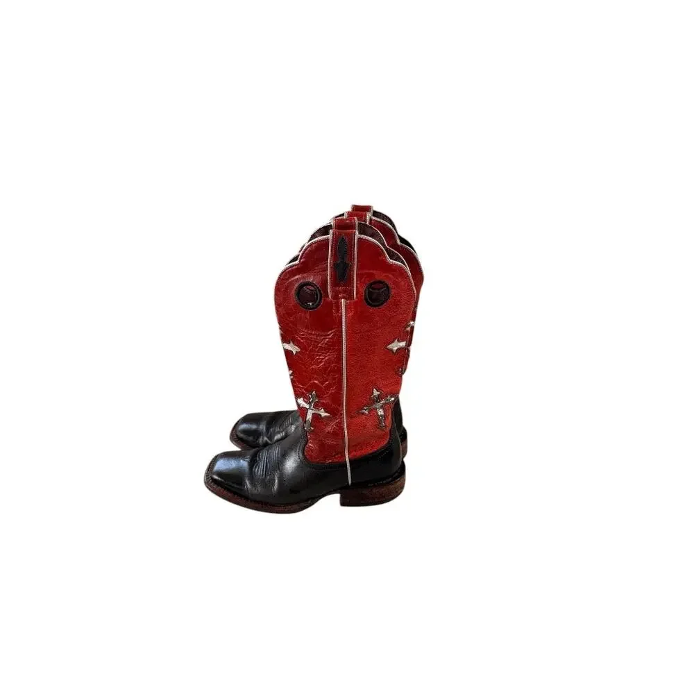 Ariat Women’s Rodeobaby Rocker Cross Boots - Picture 2 of 9